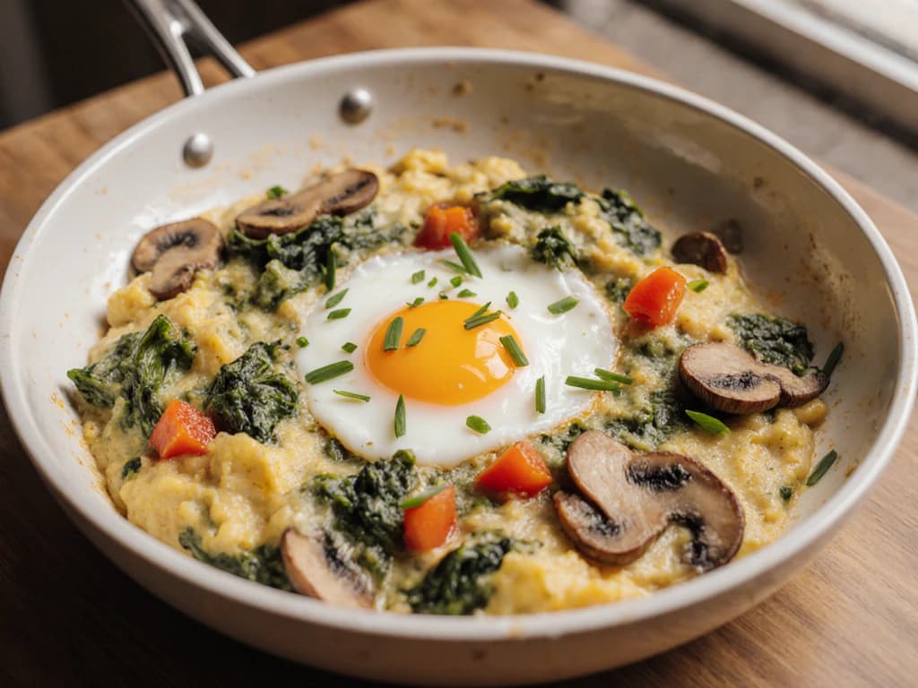 Egg White and Vegetable Scramble