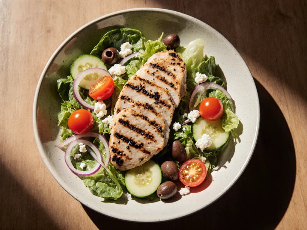 Grilled Chicken Greek Salad