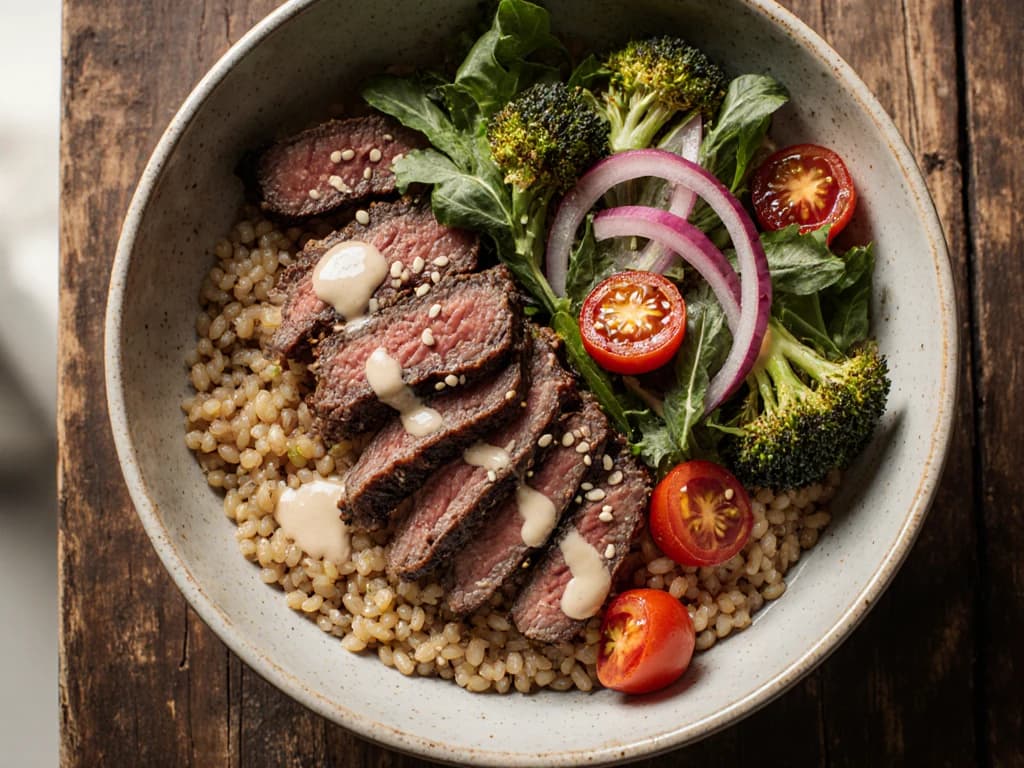 Smoked Brisket Grain Bowl
