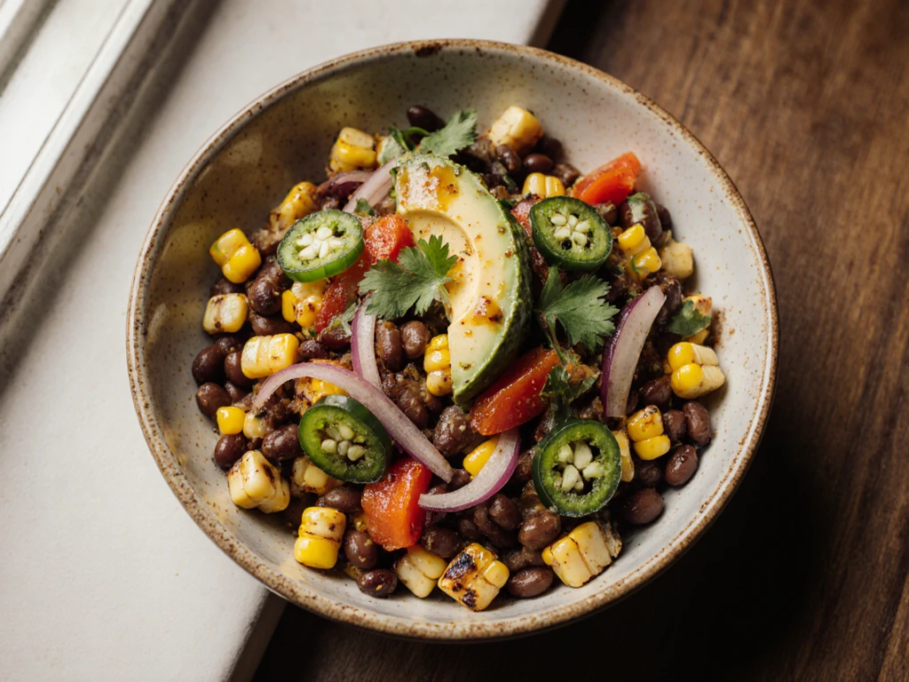 Spicy Black Bean and Corn Salad